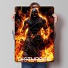 Disturbed - Fire Demon Tinplate Posters Customizable Wall Art Retro Vintage Metal Signs for Home Room Bathroom Decor Wand Deko