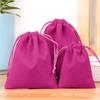 100 Pcs/Lot Velvet Drawstring Wedding Bags Gift Fabric Package Various Colors Samll Size Jewelry Pouches For Christmas Party