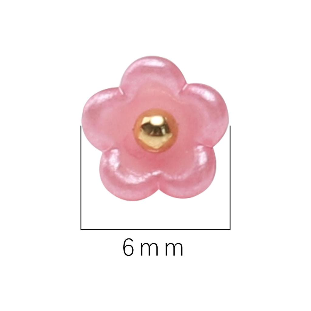Resin Charms Imitation Pearl Preserving Mini Flower Pendant For Jewelry Making Accessories