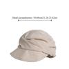 Ins Japanese Linen Berets Pleated Versatile Newsboy Hats Classic Soft Peaked Caps Women