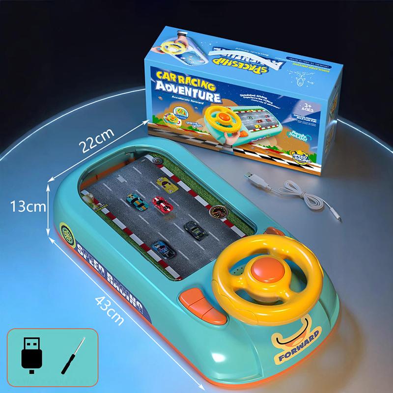

Игрушечный руль гоночной машины, руль гоночной приключенческой машины, симулятор вождения Steer Joy для детей, игрушечный руль