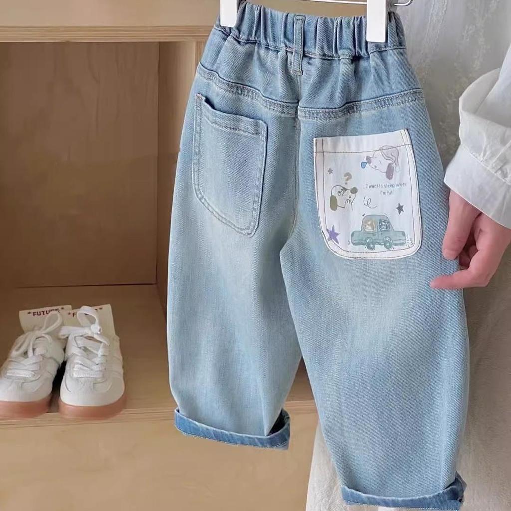 Baby Mädchen Jungen Jeans Lässige Bequeme Hose für Kleine Kinder mit Stilvollen Seitentaschen Frühling Herbst 0-6 Jahre