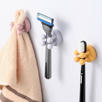 Kreativer Silikon-Haken, niedlich, nahtlos, selbstklebend, Schlafzimmer-Türhänger, stanzfreie Haken, Schlüssel, Regenschirm, Handtuchhalter, Wanddekoration