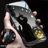 Black Cat Star Pattern Magnetic Glass Phone Case Suitable for Samsung for Galaxy S26 S25 S24 S22 S21 S20FE Ultra Plus5GAnti Drop