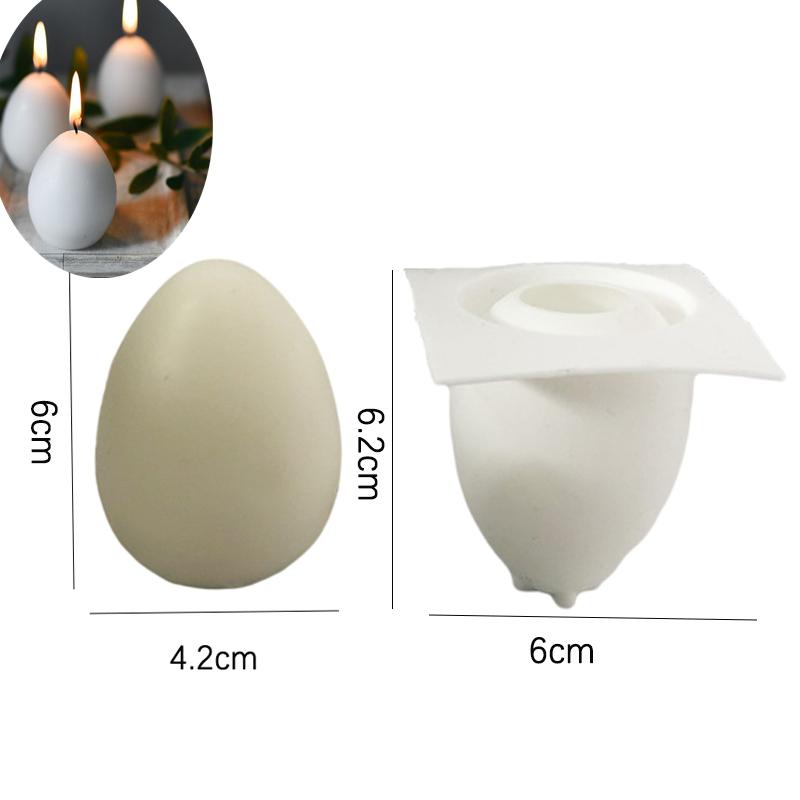 Easter 3D Egg Handmade Candle Silicone Mold DIY Simulation Egg Mold