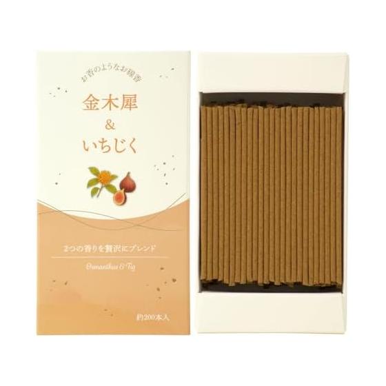Kameyama Incense-like incense, Osmanthus & Fig, approx. 50g, approx. 200 sticks, low smoke
