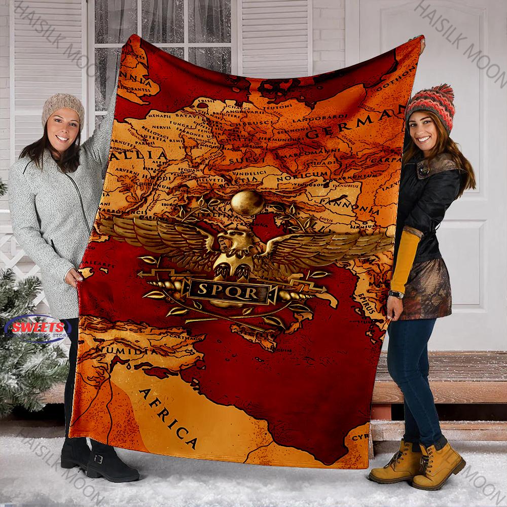 15 Styles Distant Mysterious Roman Empire Print Fluffy Throw Camping Blanket for Children Sofa Throw Thin Blanket Fashion Gifts