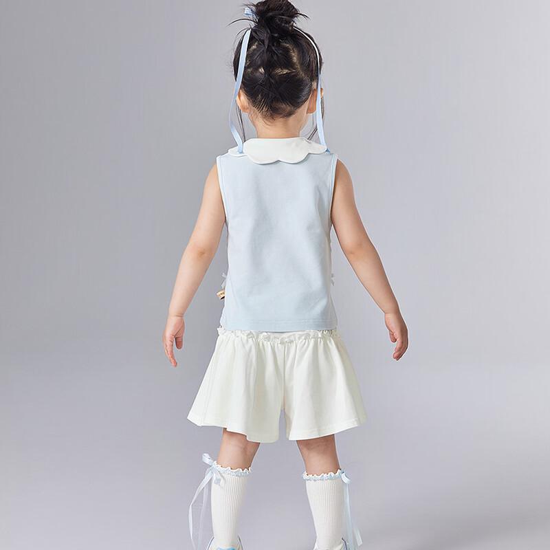 Girls' Summer Athletic Sleeveless Shorts Set