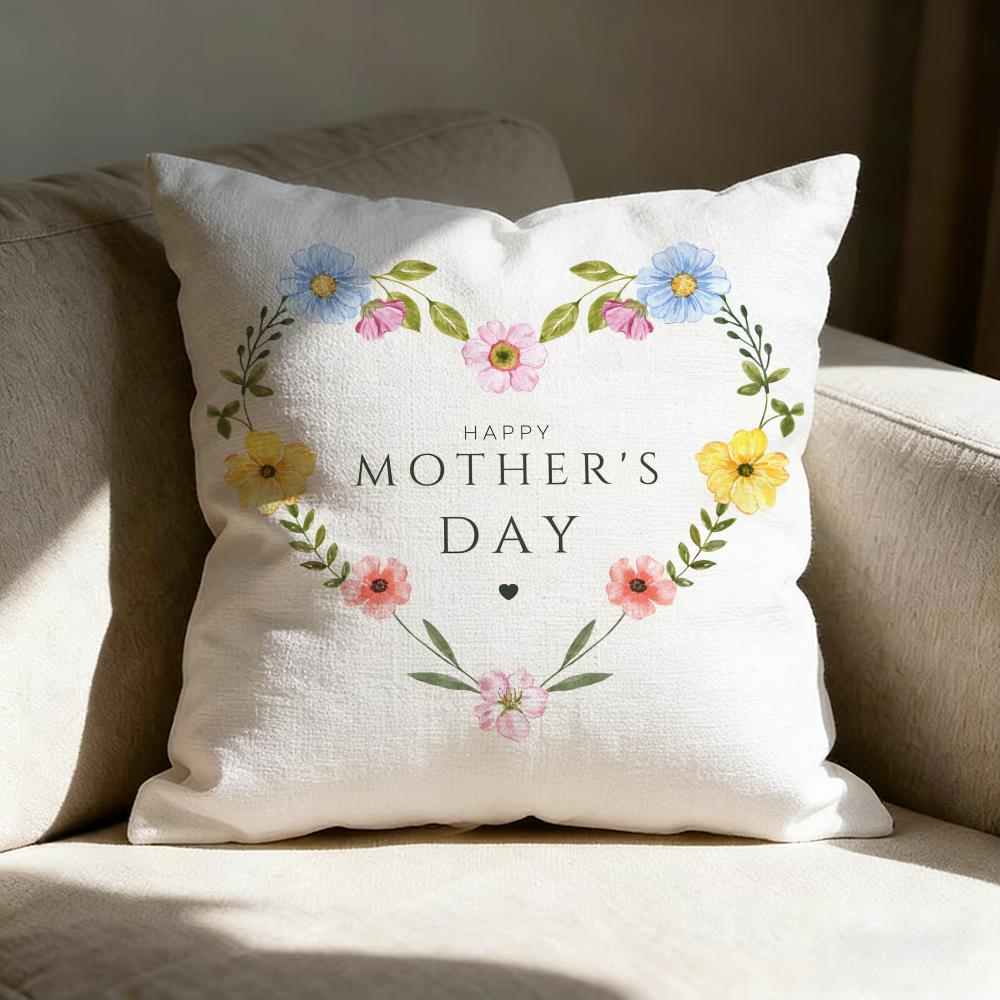 Mother's Day Pillow Case Pillowcase, Double-sided Printed, Sofa Cushion, Bedroom Headboard Pillow