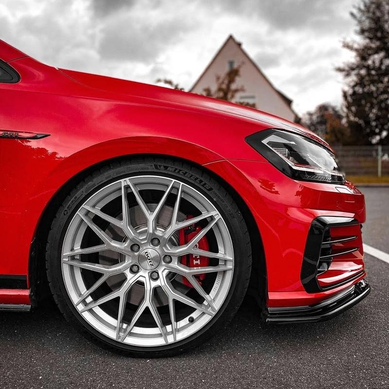 3Pcs Gloss Black Car Front Bumper Lip Splitter For VW Golf MK7 MK7.5 GTI GTD R R-line 2013-2020 Tuning Bumper Lip Trim BodyKits