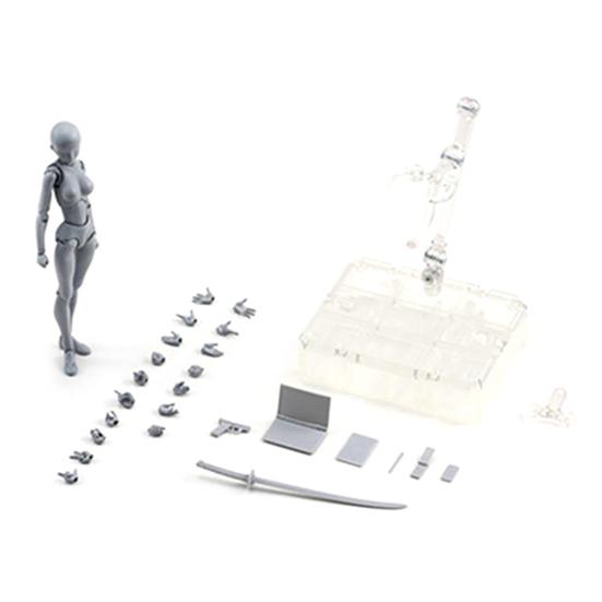 

Сделай сам Рисунок Эскиз Мужской Женский Подвижная Кукла Фигурка Архетип Модель Тела Female серый