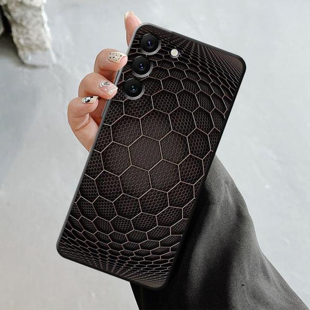 Luxury Carbon Fiber Texture Phone Shell For Samsung Galaxy S23 S22 S21 S20 Fe Ultra S10 S9 S8 Plus Note 20ultra 10plus Case