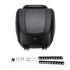 Motorcycle Trunk 32L Top Rear Case with Universal Bracket and Lock Water Proof Black Plastic for Travel Luggage Storage