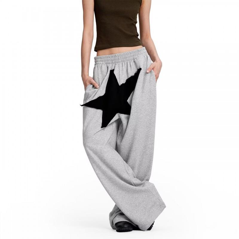 Mens Tall Extra Long Cotton Sweatpants Straight Leg Casual Sports Pants