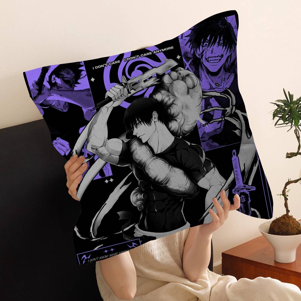 Fushiguro Megumi Pillow Gift Home Office Decoration Pillow Bedroom Sofa Car Cushion CoverPillow Case