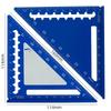 Silver 7-inch Imperial Aluminum Alloy Right Angle Set Square for Woodworking