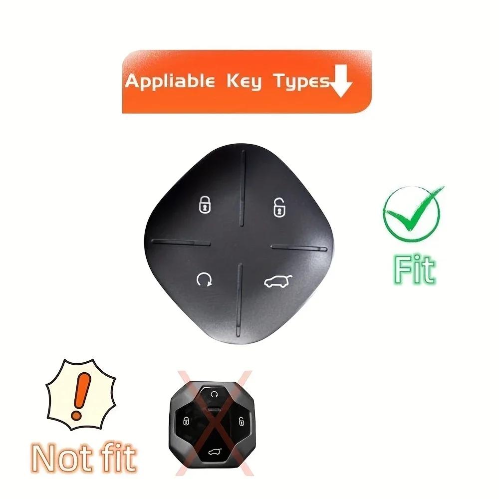 Key Fob Cover with Keychain For Chery For Jetour For Dashing X-1 Plus For DTC For IDM 2022 2023, TPU Car Remote Key Cover Case