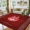 Aberdeen FC Design Crystal Velvet Rug Soft Decorative Mat for Bedroom Entrance