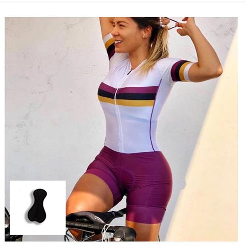 Sommer-Radbekleidung Damen Einteiler Kurzarm Anzug Fahrrad Mountainbike Kurzes Oberteil Dünn Atmungsaktiv Radhose 2026