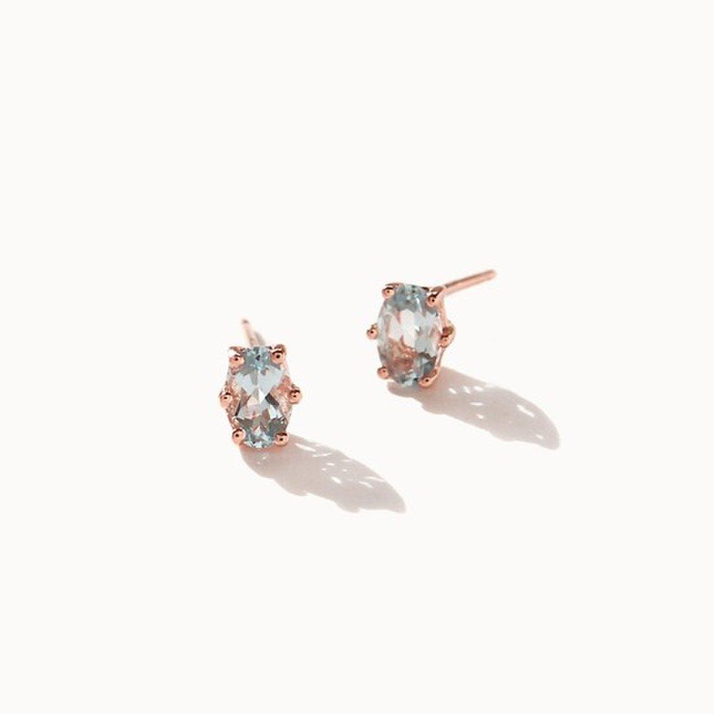 J.Lauren 01M01811 November Birthstone Topaz Silver Earrings