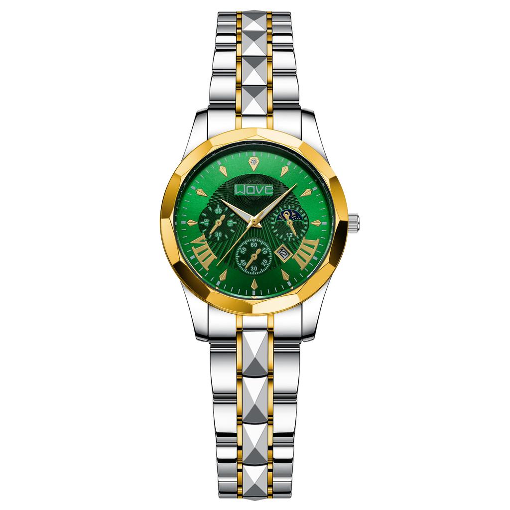 Luminous Calendar Men'S Hand, Fashion Business Quartz Watch, Non-Mechanical Watch Couple Watch