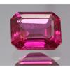 Stunning Natural Pink Rhodolite Garnet 8-10 Ct Emerald Cut Certified Gemstone