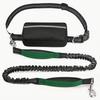 Outdoor running pet leash nylon reflective night run walk fanny pack leash dog leash set