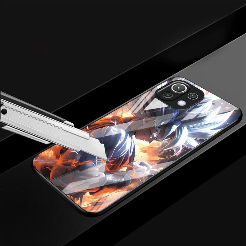 D-ragonS B-allS Goku Hülle für Xiaomi mi 12X Note 10 11 Lite 12 10 Pro 13 10T 14 12T 11T Glas Handyhülle