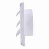 White Exhaust Vent Cover With Net Ventilation Grill Active Louver Dryer Outlet Cover  House Outside