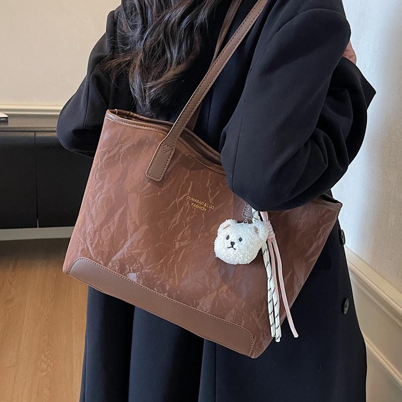 Casual Commuting Large Capacity Bag Women's 2025 New Fashion One-shoulder Underarm Bag Fashion Retro Handbag Tote Bag