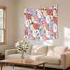 Cute CartoonAbt21S Kawaii Tapestry Wall Hanging Tapestry Art Deco Blanket Curtain Hanging At Home Bedroom Living Room Decor