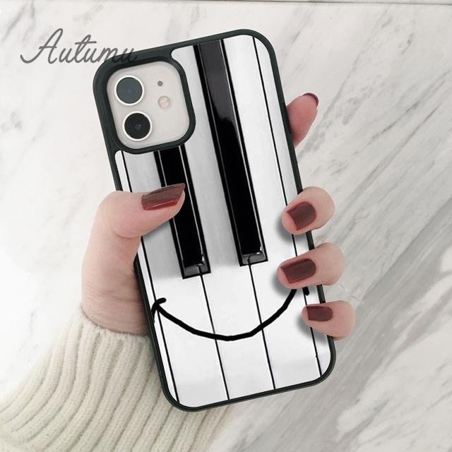 Etui na telefon z muzyką fortepianową i gitarową dla iPhone 11 12 13 14 Pro Max mini X XR XS SE 2020 6S 7 8 Plus Samsung Galaxy S21 S22 Pokrowiec skorupa