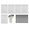 100pcs White Wax Candle Wick with Holder 100pcs Foam Double Sided Tape 10pcs Stainless Steel Candle Wick Holder