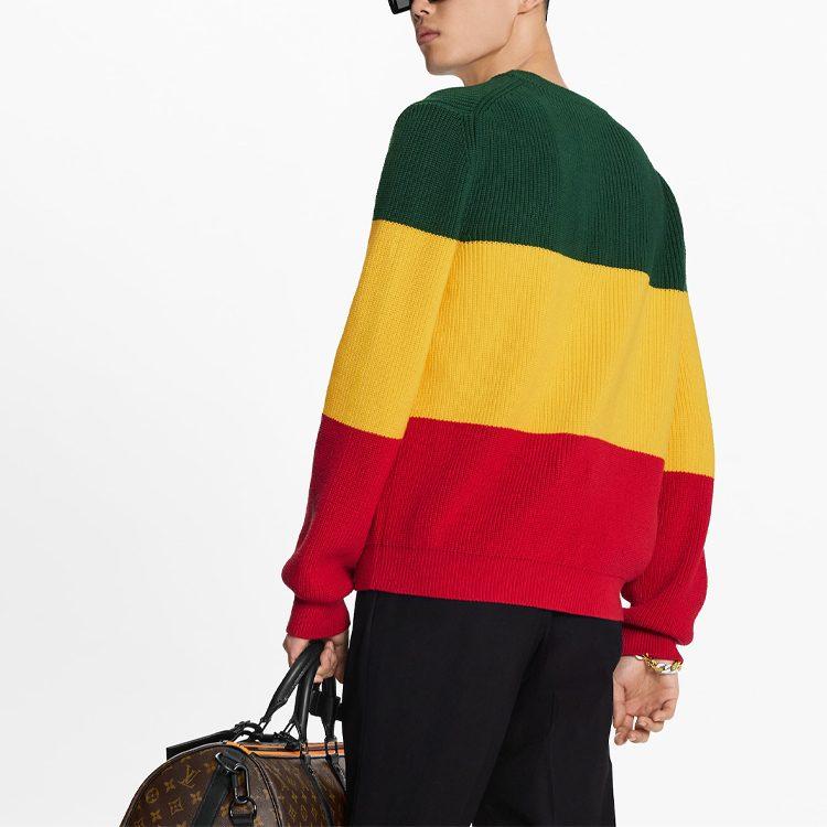 Louis Vuitton Gebraucht 2010er Logo Intarsia Strickpullover 1A8OZN