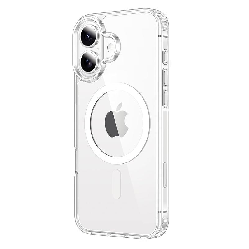 Shockproof Clear Acrylic  Magnetic Case For For Iphone 17 Air 17 Pro Max Wireless Charge Back Cover Case for For Iphone 17ProMax