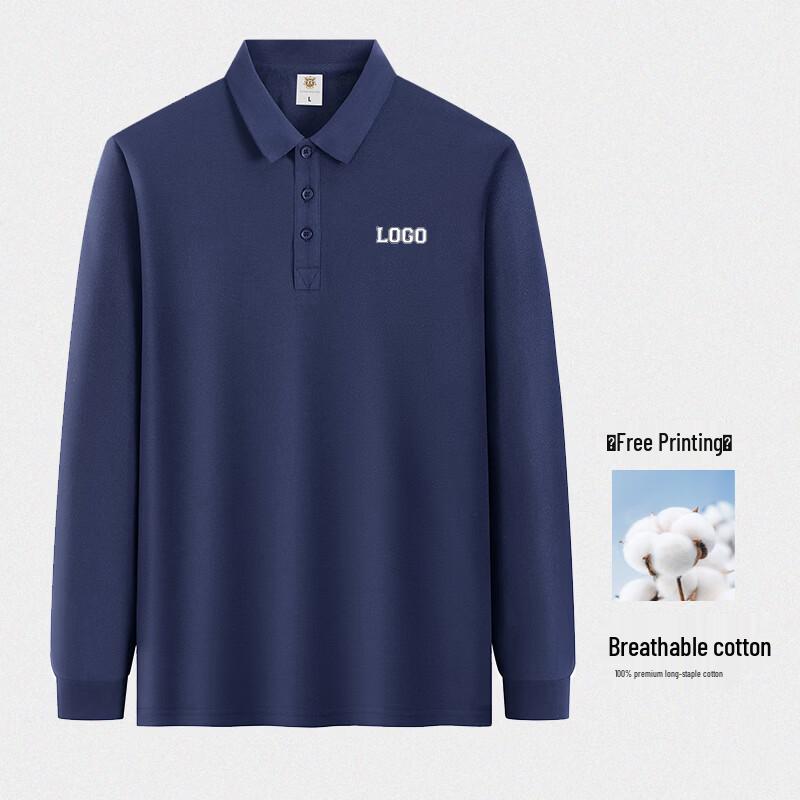 Unisex Breathable Long-Sleeve Polo Shirt