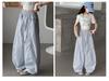 Girls' 2026 New Summer Korean Edition Elastic Waist Wide Leg Pants Cotton Thin Casual Pants Relaxing Air Ball Pants