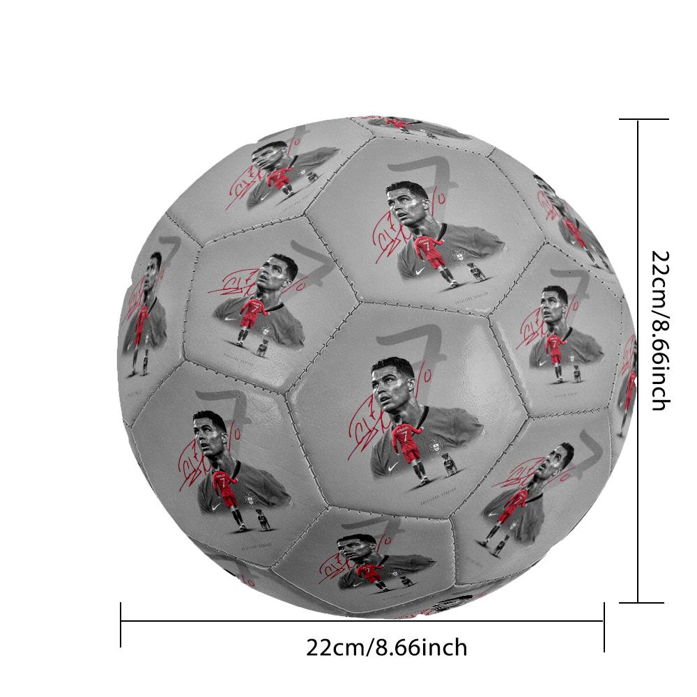Cristiano Ronaldo29 Taglia 5 Pallone da Calcio Cucito a Macchina Universale Indoor/Outdoor per Accessori da Calcio