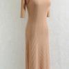Neck Hanging Word Shoulder Backless Two Wear Knitted Long Skirt Slim Hip Skirt Women Tube Top