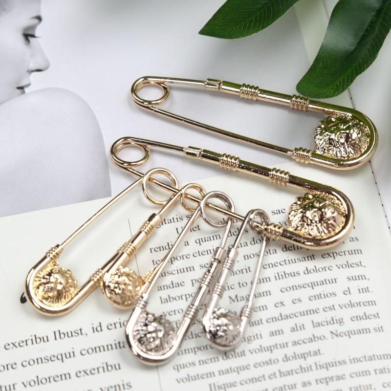 New Retro Style Brooch Pin Fashion DIY Safety Pins Women Waist Closing Artifact Men Suit Jacket Decoration Simple Anime Jewelry