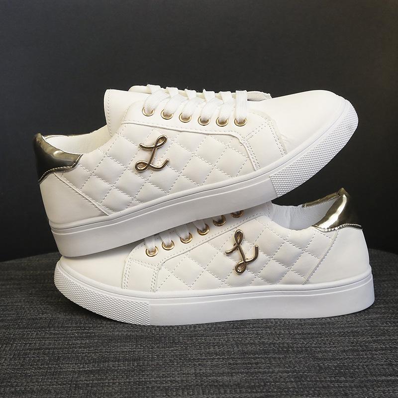 Platform soft leather 2025 autumn and winter new casual versatile sports board shoes ins trendy comfortable fashion white shoes