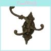 Coat Hook Cast Iron Hanging Hanger Key Holder Robe Towel Storage Swivel Wall For Jackets