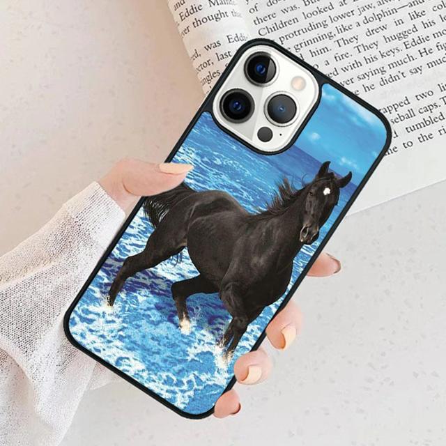 Horse Phone Case For iPhone 17 Air 15 16 Cover 11 13 14 Pro Max 12 Plus Max Fundas