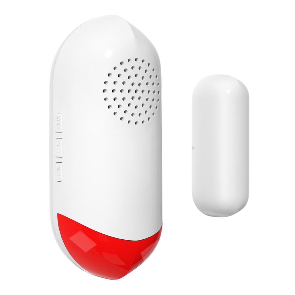 Door Window Alarm Home Security Wireless Magnetic Sensor Anti Theft Alarm Sound and Light Smart Voice Tuya APP Control