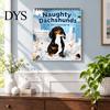 Thick Paper Activity Tracker Naughty Dachshunds Wall Calendar 2027, Funny Sausage Dog 12-Month Calendar, Hilarious Lover Gift Ideas Monthly