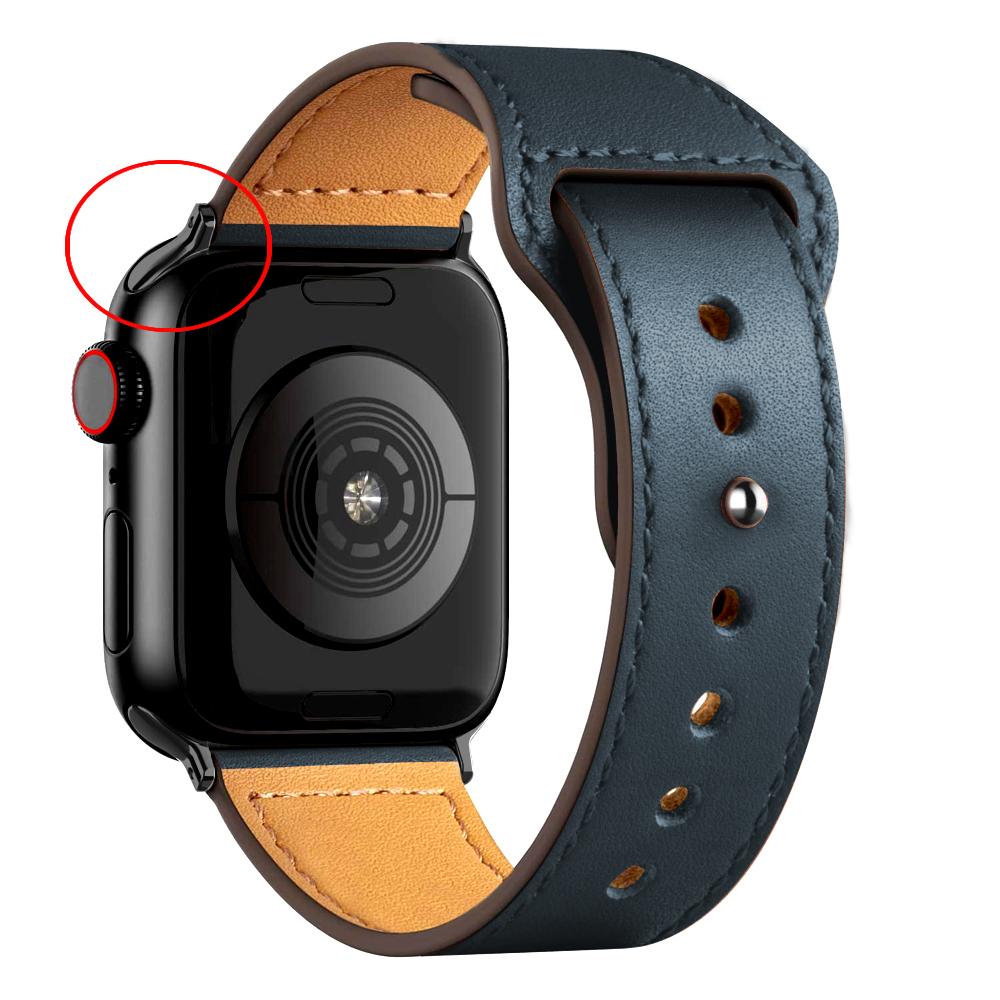 Leather Strap For Apple Watch Band 44mm 45mm 49mm 41mm 40mm 42mm 38mm Wristband Correa Bracelet iWatch Series 8 9 3 4 5 6 SE 7