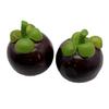 10pcs Realistic Artificial Mangosteens Simulations Fruit Model Fake Mangosteens Display Props Kitchen Parties Home Decors