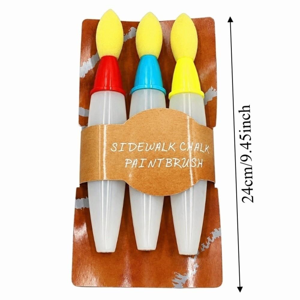 3Pcs Creative Round Applicators DIY Straight Liquid  Dauber Sponge  Drawing Beginners