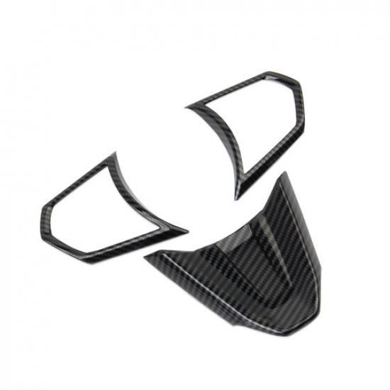 Carbon Fiber Style Central Control Steering Wheel Trim Cover Fit For Acura RDX