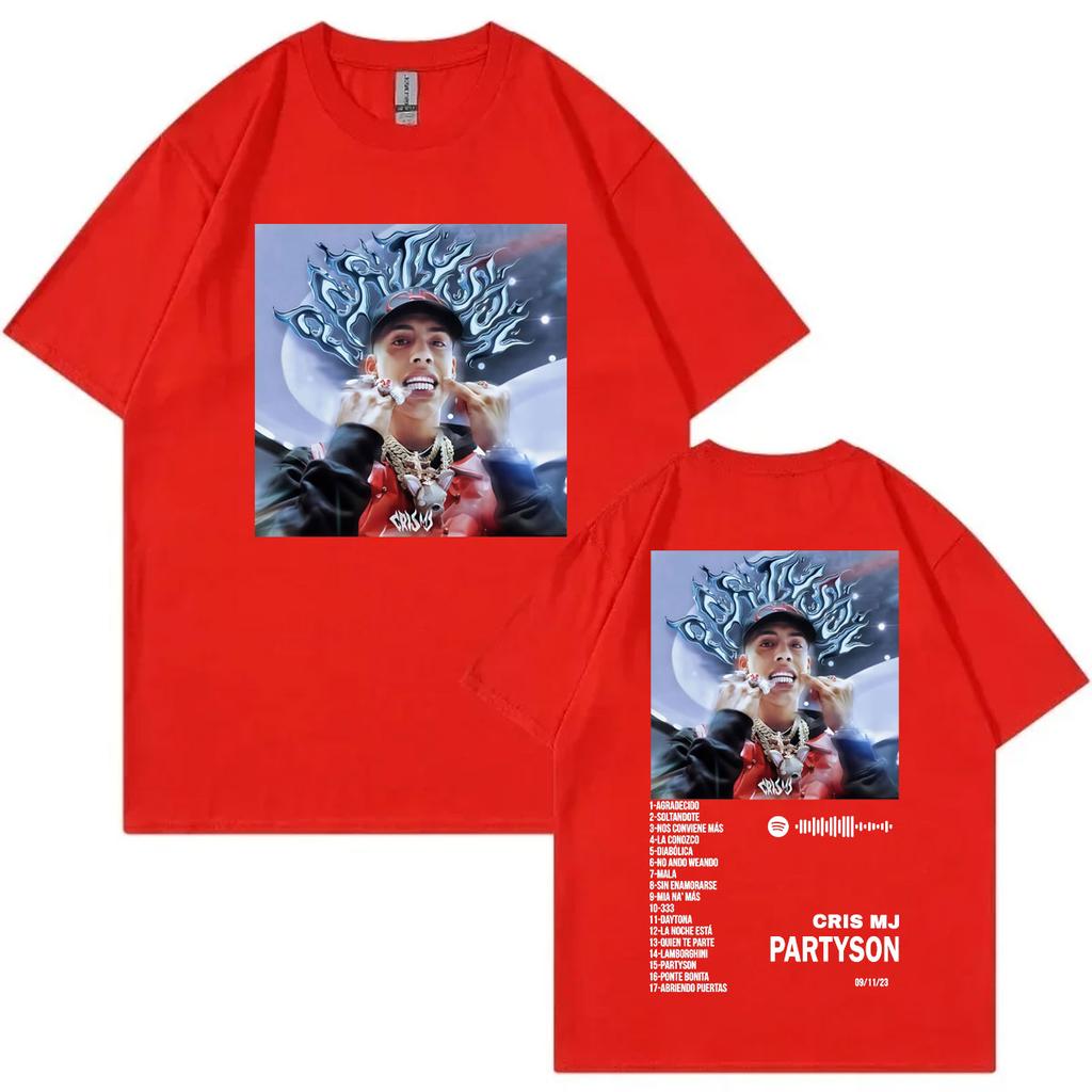 Singer Cris Mj Music Album Poster Graphic T Shirts Fashion Pop Music Short Sleeve Tshirt Mens Womens Casual Cotton Tshirts